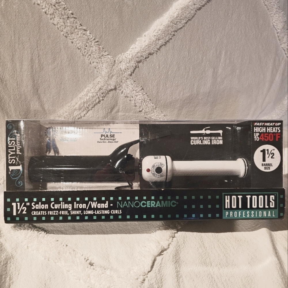 Hot Tools 1-1/2" NanoCeramic Salon Curling Iron/Wand